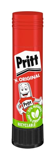 Pritt Klebestift, sicherer und kinderfreundlicher Kleber für Kunst und Bastelarbeiten, starker Klebstoff für Schule & Bürobedarf, 1x 11 g Pritt Stift, 9H PK411 von Pritt