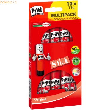 Pritt Klebestift 10g 8+2 VE=10 Stück von Pritt