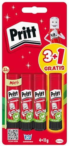 Pritt Klebestift "Alles steht Kopf 2", Set mit 2 x 22g Klebestiften und Tattoos, sicherer und kinderfreundlicher Kleber für Kunst und Bastelarbeiten, starker Klebstoff für die Schule, 9H PBS6B von Pritt