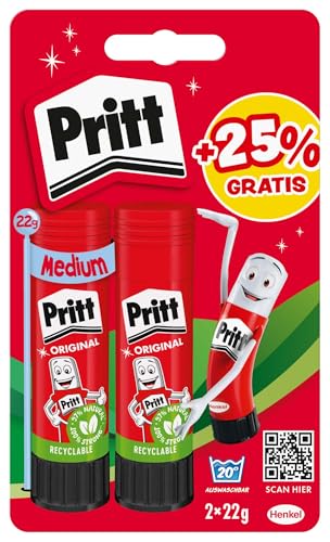 Pritt Klebestift "Alles steht Kopf 2", Set mit 4 x 11g Klebestiften und Tattoos, sicherer und kinderfreundlicher Kleber für Kunst und Bastelarbeiten, starker Klebstoff für die Schule, 9H PGS6B Pritt Klebestift "Alles steht Kopf 2", Set mit 4 x 11g Klebestiften und Tattoos, sicherer und kinderfreundlicher Kleber für Kunst und Bastelarbeiten, starker Klebstoff für die Schule, 9H PGS6B von Pritt