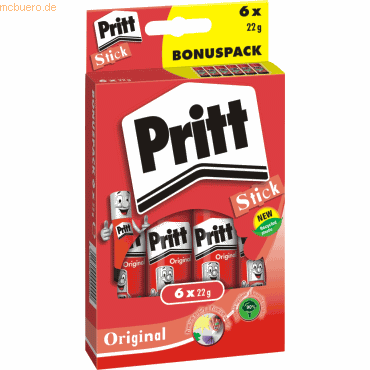Pritt Klebestift PS6BF 5 + 1 x 22g Pritt Klebestift PS6BF 5 + 1 x 22g von Pritt