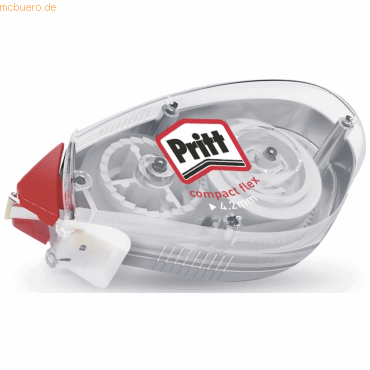 Pritt Korrekturroller Compact Flex 10m x 4,2mm transparent von Pritt