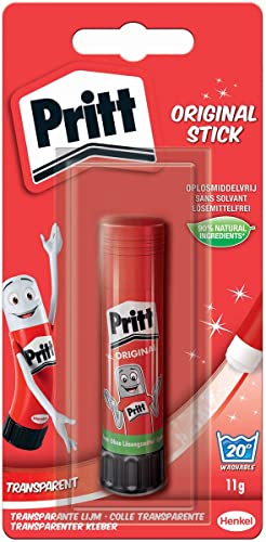 Pritt PG11B Klebestift, sicherer und kinderfreundlicher Kleber für Kunst und Bastelarbeiten, starker Klebstoff für Schule & Bürobedarf, 1x11g Pritt Stift von Pritt