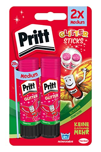 Pritt PPST2 Pinker Klebestick auf Blisterkarte, 2 Stück von Pritt