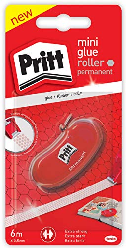Pritt mini Kleberoller, permanent, 6m Länge, sofortige Klebekraft, für Papier, Pappe, Fotos, Glas und Kunststoff, 9H ZMGPB Pritt mini Kleberoller, permanent, 6m Länge, sofortige Klebekraft, für Papier, Pappe, Fotos, Glas und Kunststoff, 9H ZMGPB von Pritt