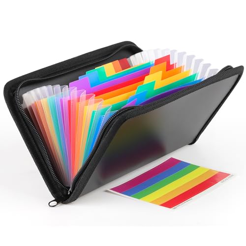 Prmape Fächermappe, Quittung Coupon Organizer 20.8 * 13cm, Kassenzettel Aufbewahrung, Geldscheine Aufbewahrung für Wichtige Dokumente, Akte Prmape Fächermappe, Quittung Coupon Organizer 20.8 * 13cm, Kassenzettel Aufbewahrung, Geldscheine Aufbewahrung für Wichtige Dokumente, Akte von Prmape