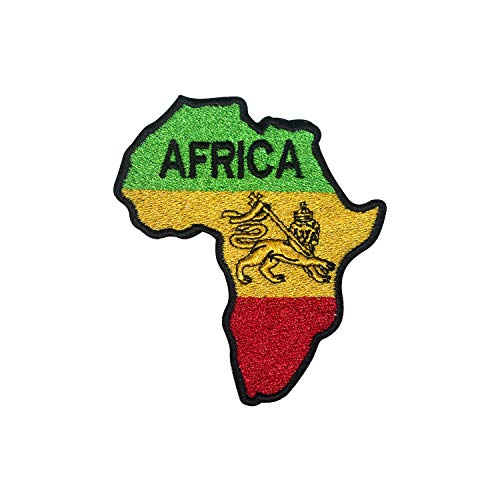Afrika-Rasta-Flagge, bestickt, zum Aufnähen oder Aufbügeln von Pro Armour