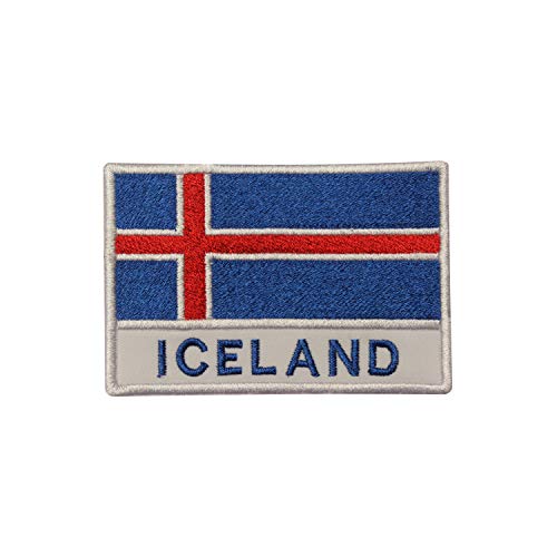 Aufnäher, Motiv: Island, Nationalflagge, bestickt, zum Aufbügeln oder Aufnähen, 9 x 6 cm Aufnäher, Motiv: Island, Nationalflagge, bestickt, zum Aufbügeln oder Aufnähen, 9 x 6 cm von Pro Armour