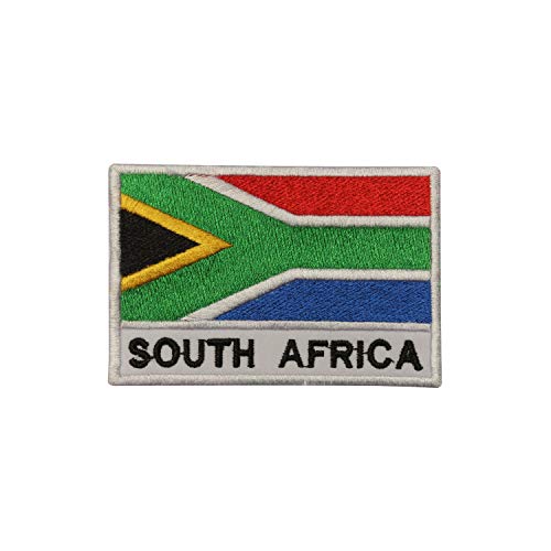 Aufnäher, Motiv: Südafrika, bestickt, zum Aufbügeln oder Aufnähen, 9 x 6 cm von Pro Armour