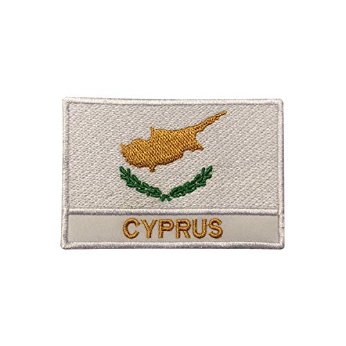 Aufnäher, Motiv: Zypern, Nationalflagge, bestickt, zum Aufbügeln oder Aufnähen, 9 x 6 cm Aufnäher, Motiv: Zypern, Nationalflagge, bestickt, zum Aufbügeln oder Aufnähen, 9 x 6 cm von Pro Armour