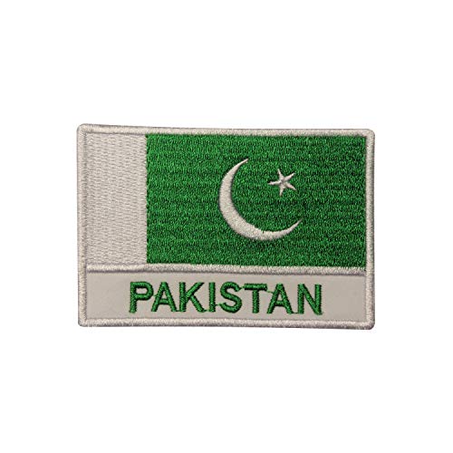 Aufnäher / Aufbügler mit Pakistan-Flagge, bestickt, 9 x 6 cm von Pro Armour