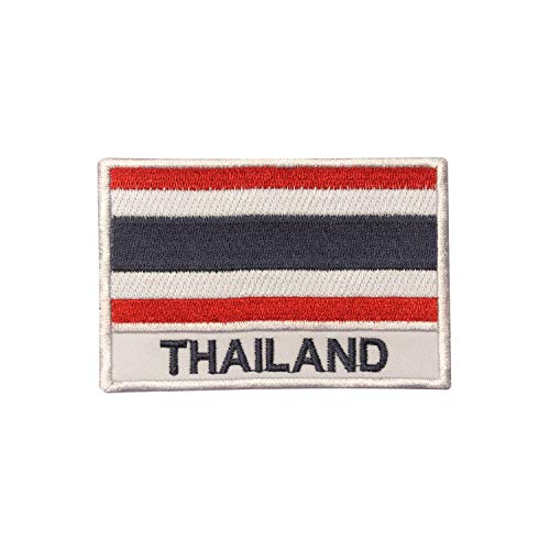 Aufnäher / Aufbügler mit Thailand-Flagge, bestickt, 9 x 6 cm Aufnäher / Aufbügler mit Thailand-Flagge, bestickt, 9 x 6 cm von yaco