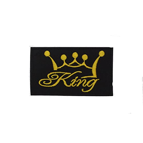 Aufnäher / Bügelbild, Motiv König Krone, goldfarben, 7,5 x 6 cm Aufnäher / Bügelbild, Motiv König Krone, goldfarben, 7,5 x 6 cm von Pro Armour
