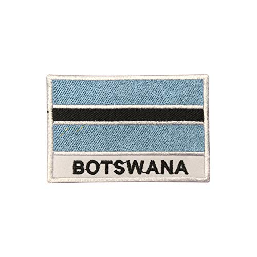 Aufnäher / Bügelbild mit Botswana-Nationalflagge, bestickt, zum Aufbügeln oder Aufnähen, 9 x 6 cm Aufnäher / Bügelbild mit Botswana-Nationalflagge, bestickt, zum Aufbügeln oder Aufnähen, 9 x 6 cm von Pro Armour