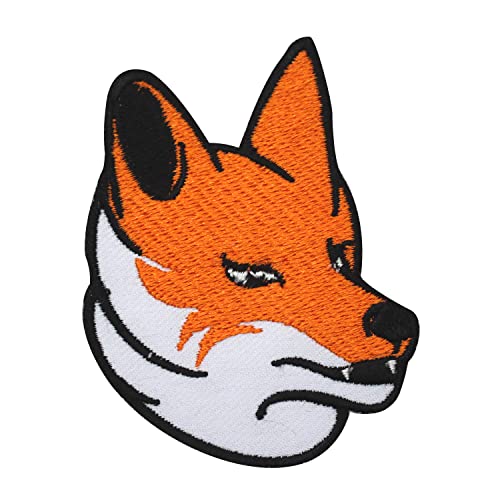 Aufnäher mit Fuchs-Gesicht, bestickt, zum Aufbügeln oder Aufnähen, für Kleidung etc., 7 x 5 cm Aufnäher mit Fuchs-Gesicht, bestickt, zum Aufbügeln oder Aufnähen, für Kleidung etc., 7 x 5 cm von Pro Armour
