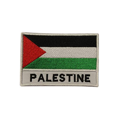 Aufnäher mit Palästina-Nationalflagge, bestickt, zum Aufnähen oder Aufbügeln, 9 x 6 cm von Pro Armour