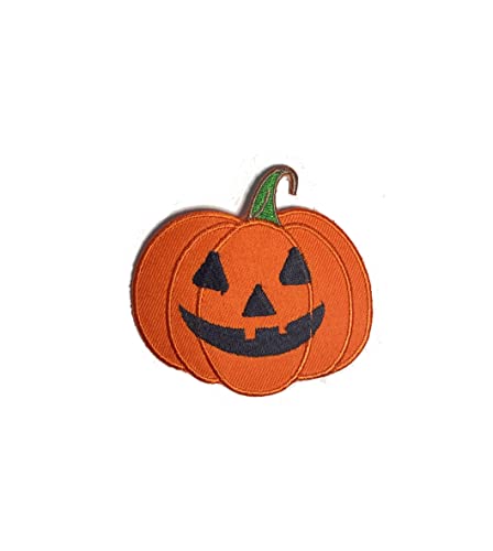 Aufnäher zum Aufbügeln oder Aufnähen, Motiv: Halloween-Kürbis-Motiv, 7 x 7,5 cm, Grün Aufnäher zum Aufbügeln oder Aufnähen, Motiv: Halloween-Kürbis-Motiv, 7 x 7,5 cm, Grün von dutis