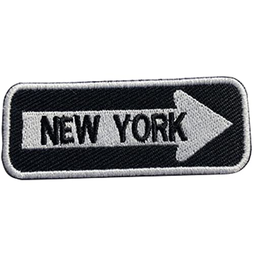 Aufnäher zum Aufbügeln oder Aufnähen, Motiv: New York, 7,5 x 3 cm von Pro Armour