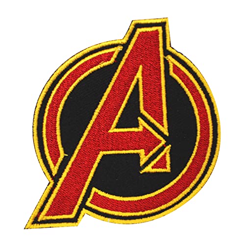 Bestickter Aufnäher zum Aufbügeln oder Aufnähen, Motiv: Avengers, 7 cm, Rot von Pro Armour