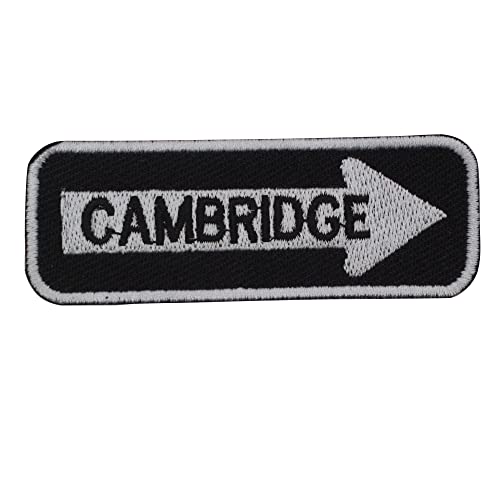 Cambridge Straßenschild, bestickt, zum Aufbügeln oder Aufnähen, für Kleidung etc., 7,5 x 3 cm Cambridge Straßenschild, bestickt, zum Aufbügeln oder Aufnähen, für Kleidung etc., 7,5 x 3 cm von Pro Armour