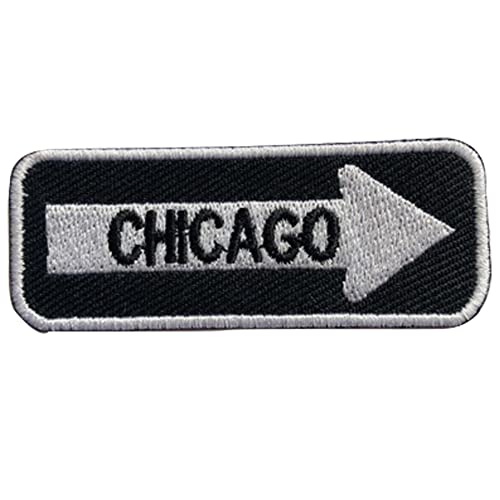 Chicago Straßenschild, bestickt, zum Aufbügeln oder Aufnähen, Abzeichen für Kleidung etc. 7,5 x 3 cm Chicago Straßenschild, bestickt, zum Aufbügeln oder Aufnähen, Abzeichen für Kleidung etc. 7,5 x 3 cm von Pro Armour