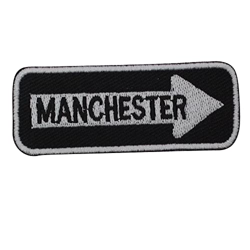 Manchester Road Aufnäher zum Aufbügeln oder Aufnähen, bestickt, 7,5 x 3 cm Manchester Road Aufnäher zum Aufbügeln oder Aufnähen, bestickt, 7,5 x 3 cm von Pro Armour
