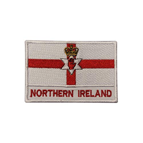 Nationalflagge von Nordirland, bestickt, zum Aufbügeln oder Aufnähen, für Kleidung etc., 9 x 6 cm Nationalflagge von Nordirland, bestickt, zum Aufbügeln oder Aufnähen, für Kleidung etc., 9 x 6 cm von Pro Armour