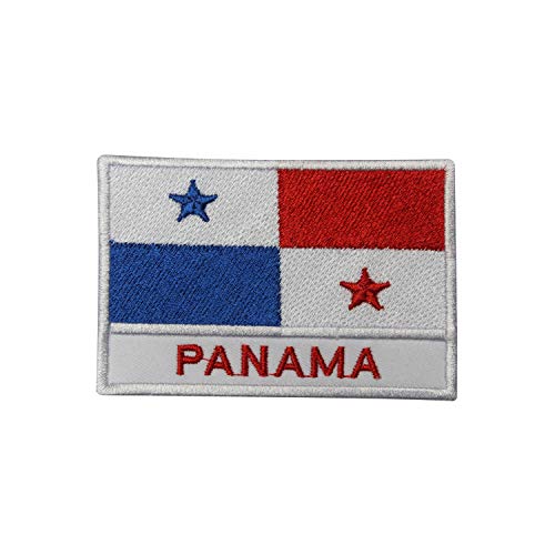 Panama-Nationalflagge, bestickt, zum Aufnähen oder Aufbügeln, 9 x 6 cm von Pro Armour