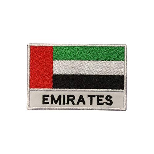 UAE/Emirates Nationalflagge, bestickt, zum Aufbügeln oder Aufnähen, Abzeichen für Kleidung etc., 9 x 6 cm von Pro Armour