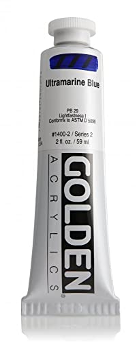 Pro-Art Golden Heavy Body Acrylfarbe, 57 ml, ultramarinblau, durchsichtig, 2-Ounce, 59 von GOLDEN