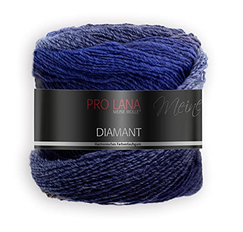 Pro Lana Diamant Farbe 92, Wolle mit Farbverlauf, 1 Knäuel = 1 Schal, 150g, 525m von theofeel