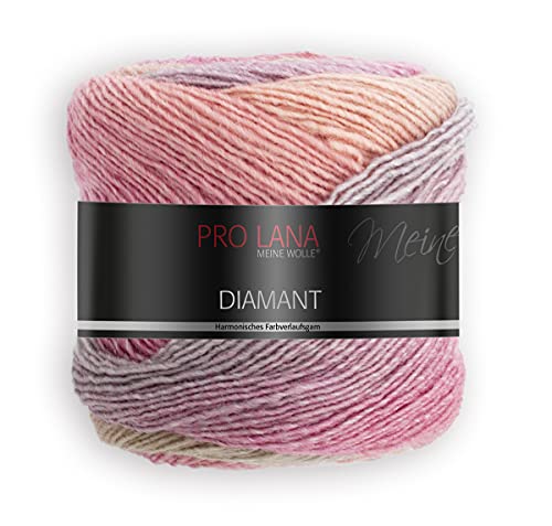 Pro Lana Diamant Farbe 93, Wolle mit Farbverlauf, 1 Knäuel = 1 Schal, 150g, 525m von Pro Lana / theofeel