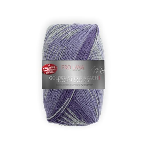 Pro Lana Fjord Socks Farbe 192, Sockenwolle musterbildend, Wolle Norwegermuster zum Stricken, 100g, 400m von theofeel