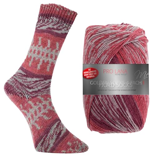 Pro Lana Fjord Socks Farbe 193, Sockenwolle musterbildend, Wolle Norwegermuster zum Stricken, 100g, 400m Pro Lana Fjord Socks Farbe 193, Sockenwolle musterbildend, Wolle Norwegermuster zum Stricken, 100g, 400m von theofeel