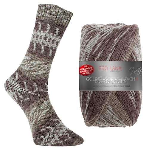 Pro Lana Fjord Socks Farbe 194, Sockenwolle musterbildend, Wolle Norwegermuster zum Stricken, 100g, 400m Pro Lana Fjord Socks Farbe 194, Sockenwolle musterbildend, Wolle Norwegermuster zum Stricken, 100g, 400m von theofeel
