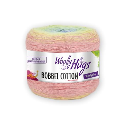 Pro Lana Woolly Hugs Bobbel Cotton 17 blau-grün-rose-lila von Pro Lana Woolly Hugs