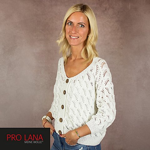 Strickanleitung – Strickjacke aus Pro Lana Cotton Mix Strickanleitung – Strickjacke aus Pro Lana Cotton Mix von Pro Lana