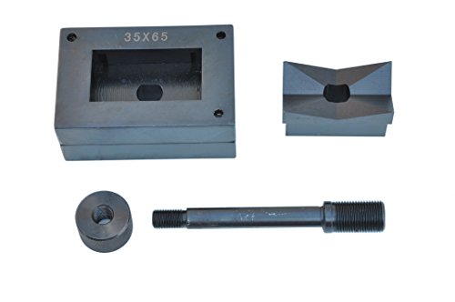 Pro-Lift-Werkzeuge Lochstanze rechteckig 35 mm x 65 mm, mit Zugbolzen und Mutter, Blechlocher von Pro-Lift-Werkzeuge