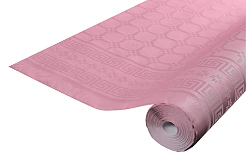 Pro Nappe – Ref. R482586I – Einweg-Tischdecke aus Damastpapier auf einer Rolle, 25 m lang x 1,20 m breit – weiße Farbe – Damastpapier mit schickem und klassischem Universaldruck von Pro Nappe