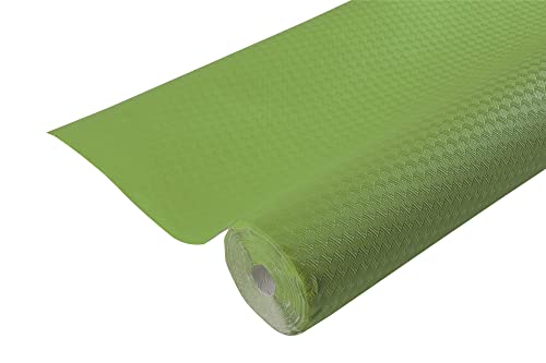 Pronappe Tischdecke 802035I Einweg-Tischdecke aus geprägtem Papier, einzigartige, ästhetische und tiefe Prägung Länge 20m Breite 1,20m (pro Rolle) Farbe Kiwigrün hergestellt in Frankreich von Pro Nappe