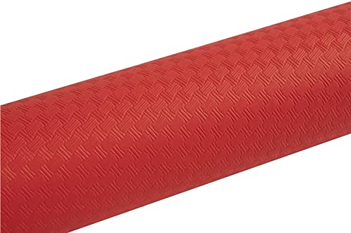 Pronappe Tischdecke 800621I 16er Pack Einweg-Tischdecken aus geprägtem Papier, einzigartige, ästhetische und tiefe Prägung Länge 6m Breite 1,20m (pro Rolle) Farbe Rot hergestellt in Frankreich von Pro Nappe