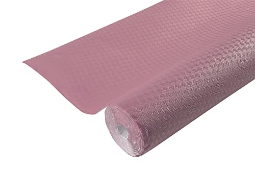 Pronappe Tischdecke 800686I 16er Pack Einweg-Tischdecken aus geprägtem Papier, einzigartige, ästhetische und tiefe Prägung Länge 6m Breite 1,20m (pro Rolle) Farbe Puderrosa hergestellt in Frankreich von Pro Nappe