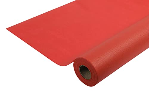 Pronappe Tischdecke R780609I 5er Pack Einweg-Tischdecken aus Spunbond-Vlies Länge 6m Breite 1,20m (pro Rolle) Farbe Rot Reißfestes, wasserabweisendes und abwischbares Material von Pro Nappe