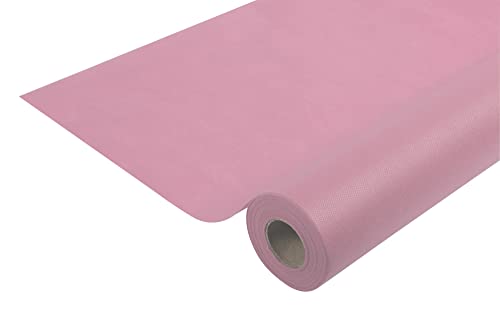 Pronappe Tischdecke R780651I 5er Pack Einweg-Tischdecken aus Spunbond-Vlies Länge 6m Breite 1,20m (pro Rolle) Farbe Puderrosa Reißfestes, wasserabweisendes und abwischbares Material von Pro Nappe