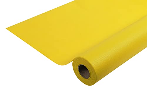 Pronappe Tischdecke R782524I Einweg-Tischdecke aus Spunbond-Vlies Länge 25m Breite 1,20m (pro Rolle) Farbe gelb Reißfestes, wasserabweisendes und abwischbares Material von Pro Nappe