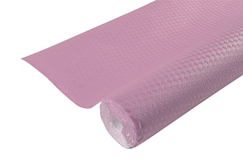 Pronappe Tischdecke 802086I Einweg-Tischdecke aus geprägtem Papier, einzigartige, ästhetische und tiefe Prägung Länge 20m Breite 1,20m (pro Rolle) Farbe Puderrosa hergestellt in Frankreich von Pro Nappe