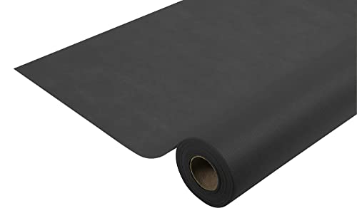 Pronappe Tischdecke R782521I Einweg-Tischdecke aus Spunbond-Vlies Länge 25m Breite 1,20m (pro Rolle) Farbe Schwarz Reißfestes, wasserabweisendes und abwischbares Material von Pro Nappe