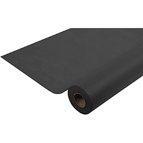 Pronappe Tischdecke R785021I Einweg-Tischdecke aus Spunbond-Vlies Länge 50m Breite 1,20m (pro Rolle) Farbe Schwarz Reißfestes, wasserabweisendes und abwischbares Material von Pro Nappe