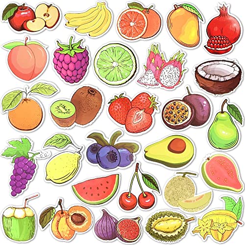 Nette Obst Aufkleber für Kinder Gemüse Aufkleber für Wasserflaschen Obst Aufkleber für Scrapbooking Bulk (50 Pcs) von Pro-Noke