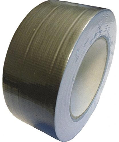 Pro-System 702500 Gewebeklebeband, 50 mm Bandbreite, 50 m Lauflänge, Silber (18-er Pack) von Pro-System